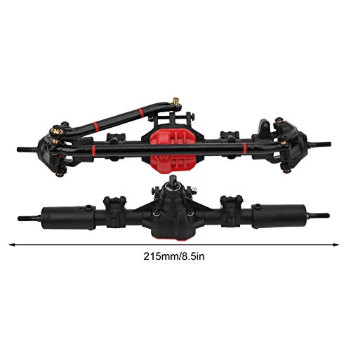 zhoul Voor Achter Rechte Complete As met 2 stks Metalen Aandrijfas Fit voor 1/10 Axiale SCX10 I SCX10 II RC Auto - Image 3