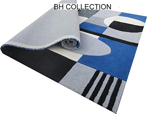 Image of Classical Look Plain Handmade Tufted Carpet with Super Soft & Pure Woolen Carpet for Your BEDROOMS & Living Room with 1 INCH Pile Height 6.0 X 9.0 FEET (180x270 cm) Multi