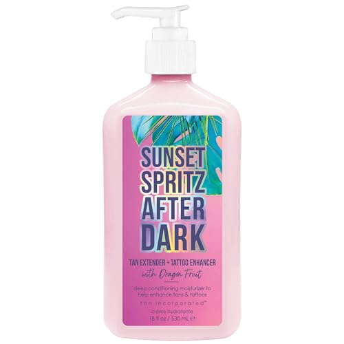 Brown Sugar Sunset Spritz After Dark Tan Extender + Tattoo Enhancer Moisturizer w/Dragon Fruit -