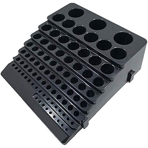 Bestlymood Drill Bit Storage Box Milling Cutter Saving Space Drill Finishing Holder Organizer Case Box for Home DIY Woodworking Use Cover