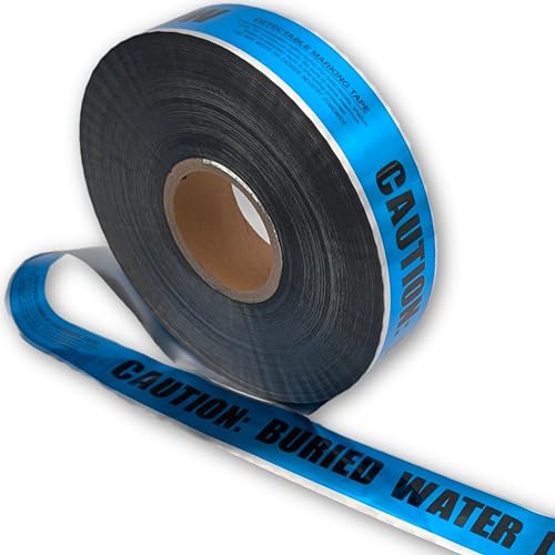 ACE Supply Underground Water Line Detectable Tape - Detectable Underground Tape - 2 Inch x 1000 Ft...