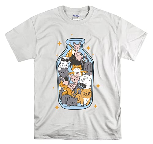 T-shirt Cats are in Bottle Pills décontracté pour vos sorties urbaines en taille XXL