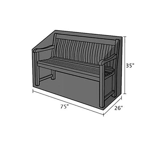 image for Silvotek 4 Seater Garden Bench Cover – Waterproof Outdoor Bench Cove