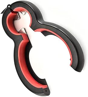 Can Opener for Seniors with Arthritis Helping Hand Jar Opener for Weak Hands Easy Opener with Silicone Jar Opener Gripper Adjustable Multiple Opener 6 in 1 Bottle Opener Jar Lid Opener Jar Opener Tool