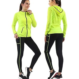 VICKISUI Active Wear Sets for Women -Workout Clothes Gym Wear TracksuitsYoga Jogging Track Outfit Legging Jacket 2 Pieces Set