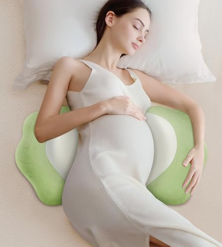 Image of Memory Foam Pregnancy Pillows for Sleeping, Side Sleeper Maternity Pillow Support for Back Belly HIPS, Adjustable Wedge Pillow for Pregnant Women, Side Sleeping Pregnant Pillows with Pillowcase
