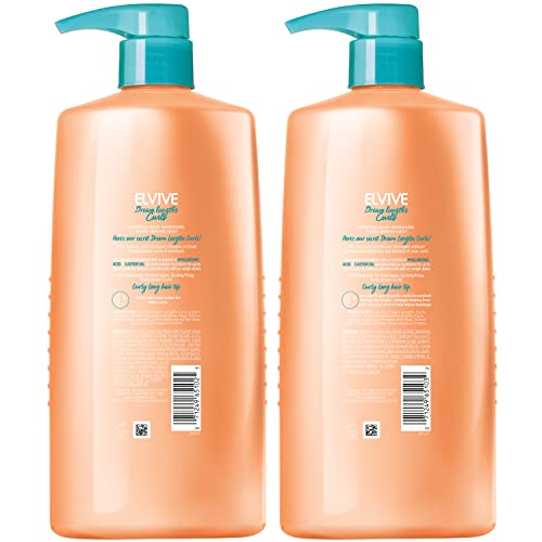 L’Oréal Paris L'Oreal Paris Elvive Dream Lengths Curls Shampoo And Conditioner 2Pk, Paraben-Free With Hyaluronic Acid And Castor Oil. Best For Wavy Hair To Curly Hair thumb #1