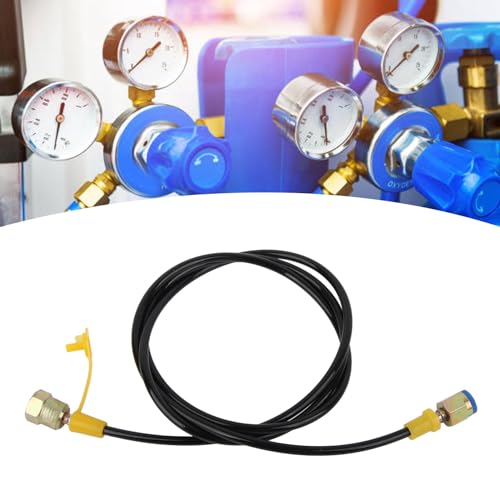 Image of Hydraulic Pressure Test Hose DN2 Nylon Aramid Fiber Test Hose 1.5m /4FT M16x2‑1 /4BSP Testing Coupling Point 630Bar DN2