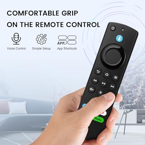 Image of Replacement Remote Compatible with FireSeries TV Stick & Cube, Simple Setup | With Voice Search,Fit for TV Stick Lite /HD /4K(1st /2nd Gen) / 4K Max 1st Gen, Smart TV 3rd Gen , for TVs Cube(1st /2nd /3rd Gen)