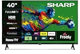 Sharp 40-Inch Full HD LED Roku Smart TV HDR10 HDMI ARC Freely Included 40HD2325K (HD Series)