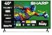 Sharp 40-Inch Full HD LED Roku Smart TV HDR10 HDMI ARC Freely Included 40HD2325K (HD Series)