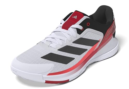 adidas Crazyquick Boost Padel Shoes, Zapatos Hombre, FTWR White Core Black Lucid Red, 40 2/3 EU