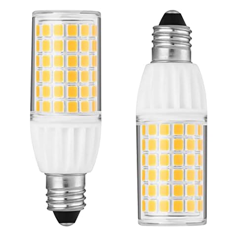 Yucclim 5W JD T4 LED Bulb Dimmable - Mini Candelabra - E11 Base 50 Watt Equivalence UL Certification for Kitchen Ceilings, Ceiling Fans (2 Pack, Warm White) Cover