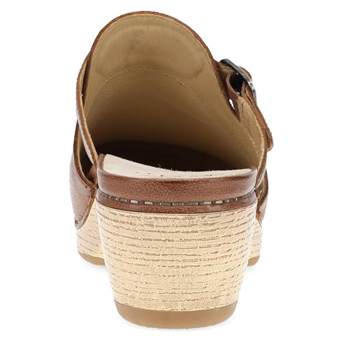 Image of Dansko Leandra Women's Clog with Cushioned Footbed - Slip-On Shoe with Breathable Suede Socklining, Rubber Outsole