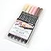 Lyra Aqua Brush Duo Brush Markers - Set of 6 Water-Based Brush Pens for Artists of All Ages - Dual Tip Markers for Fine Details and Wide Strokes - Durable Coloring Markers for Blending Effects