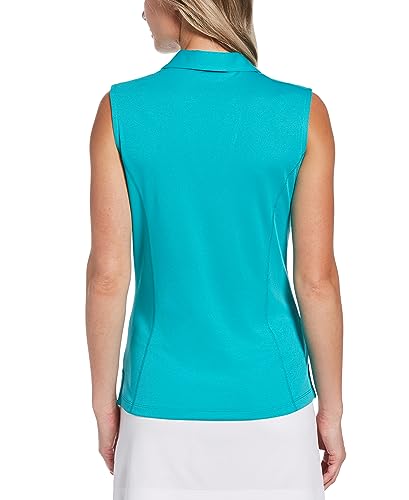 Image of PGA Tour Women's Petite Airflux Sleeveless Polos