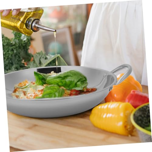 Wok de Acero Inoxidable Ciieeo con Fondo Plano 25 cm miniatura 6