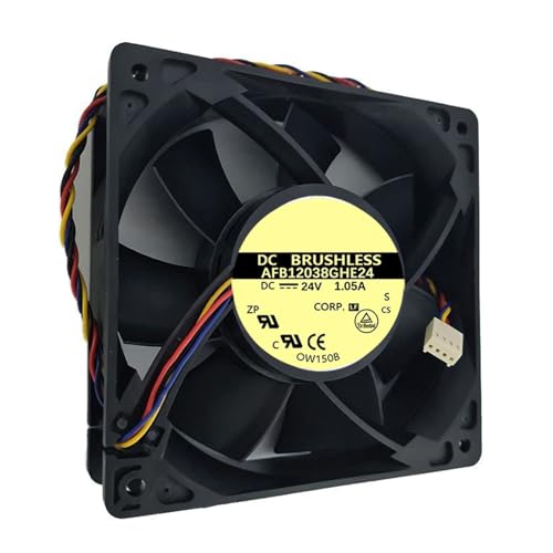 Ventilador Con Cubierta De Ordenador Resistencia 120x120x38mm 24V 1 05a Refrigeración CPU Radiador Disipación Calor Control Temperatura Ventilador PC