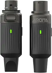 KINGSTER VEDO AROMA Sistema de microfone sem fio, adaptador Mic, receptor transmissor dinâmico, 7 canais, plugue XLR, UHF AROMA-ARC2