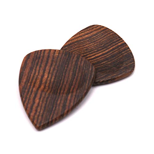 Holz-Plektrum für Akustikgitarre, Ukulele, Bocote-Holz, 2 Stück