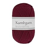 100% Wolle (Merinowolle) theofeel Istex Lopi Wolle Kambgarn Merinowolle zum Stricken, häkeln, dunkelrot 0958, 100% Merino, Islandwolle, Islandpullover, Norwegermuster Stricken häkeln