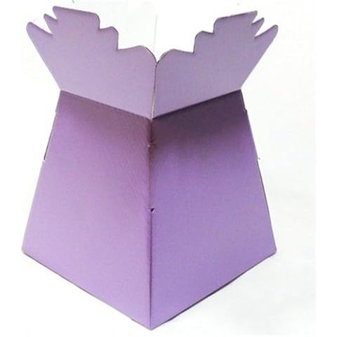 APAC Lilac Living Vase Flower Box Flower Bouquet Transporter, Sweet Tree Box Cover
