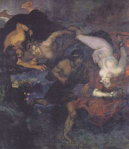 Affiche Toile Oreste et les Furies de Von Stuck Décoration Mural 60x90cm