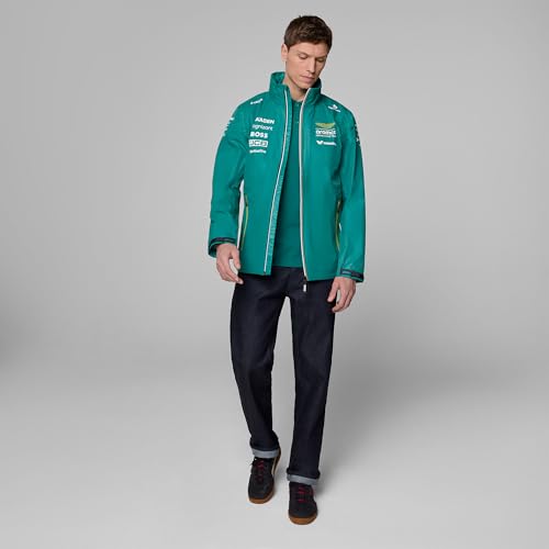 Aston Martin F1 2025 Team Rain Jacket Green4