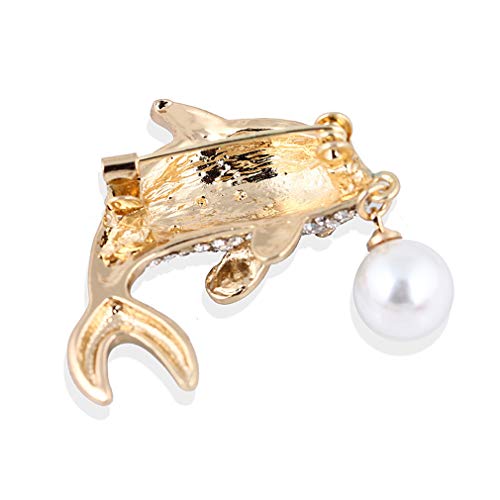 Image of YAZILIND Cute Brooch Men Women Breastpin Fashion Animal brooches pin Rhinestones Clothing Accessories Birthday Corsage Jewelry