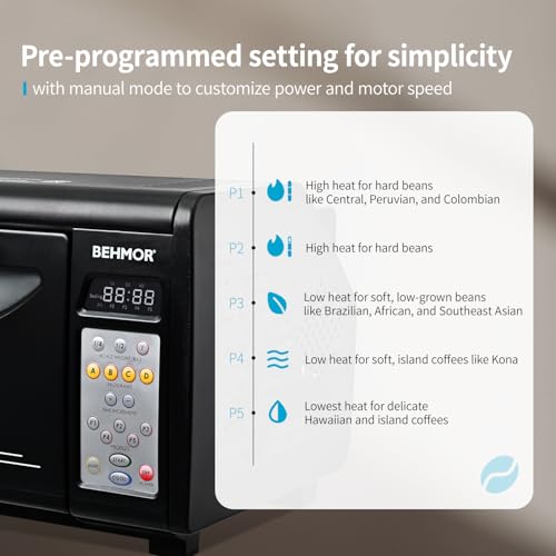 Tostador de café Behmor 2020SR Plus eléctrico con 5 programas de tostado y modo manual 6