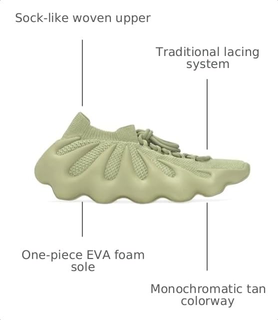 Image of adidas Men's Yeezy 450 Lace Up Sneakers