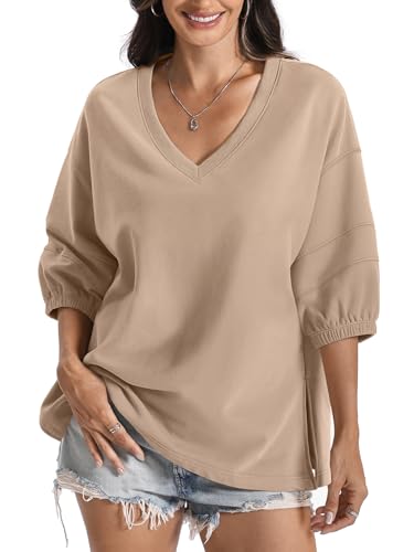 Save 15% on Women's Cotton V-Neck Sweatshirt with Code 8ESOX3L9