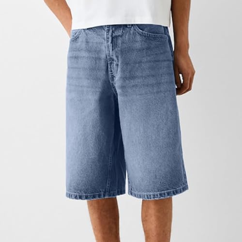 Men's Casual Loose Fit Denim Jeans Comfortable Stretch Workwear Trousers for Daily Wear Summer Autumn Relaxed4