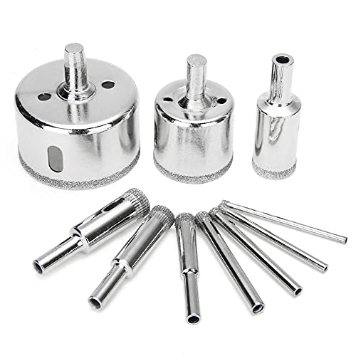 Juego de 10 brocas diamantadas 3-50 mm para cerámica miniatura 1