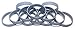 1 Dozen Multi-Pack Cool Gray Wristbands Bracelets Silicone Rubber - Select from a Variety of Colors (Cool Gray, Adult (8" 202mm))