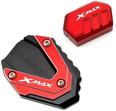 Kickstand Extension Pad for Yam&aha Xmax 300 125 250 400 XMAX300 Xmax250 Xmax400 Motorcycle CNC Column Auxiliary Side Stand Enlarger Kickstand Pad