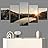SIGNWIN 5 Panel Canvas Wall Art Sunset in The Mountains for Home Decorations Ready to Hang - 60"x32"x5 Panels