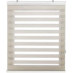 Persianas Dia Y Noche Home Depot Blindecor Vela estor enrollable noche y día premium con galería | Lino, estor de 140 x 180 cm (ancho x alto) | Tamaño de la tela 137 x 175 cm | Estor noche y día elegante