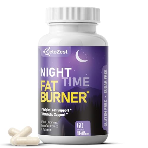 KetoZest Night Time Fat Burner for Weight Loss - Metabolism
