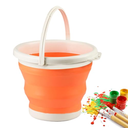 Cubo de agua de acuarela,Cubo de limpieza de pinceles | Lavabo con pincel de acuarela plegable | Cubo de limpieza de pinceles de de silicona para estudiantes de arte, pintores profesionales, principia