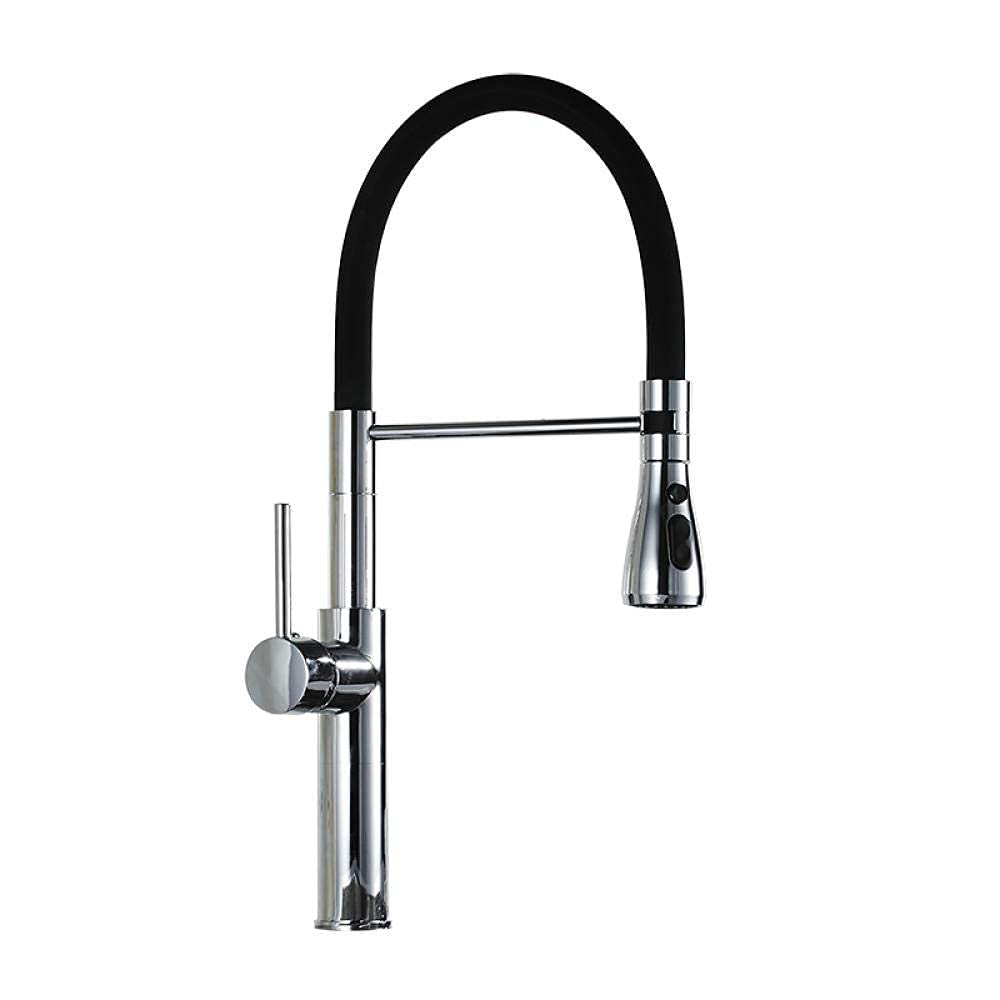 Robinet de salle de bain et cuisine avec douchette extractible et mitigeur chaud froid