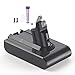 FLYLINKTECH 4000mAh Dyson V6 21,6 V Li-Ion Ersatzakku für Dyson DC59 V6 DC58 DC61 DC62 Tier DC72 DC74 595 650 770 880 Handstaubsauger mit 2er Pack Dyson Vorfilter