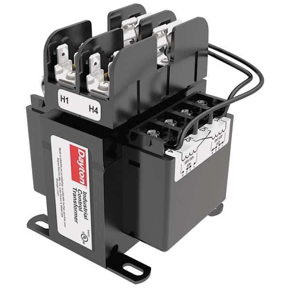 Dayton Control Transformer, 150VA VA Rating, 240/480VAC Input Voltage, 120VAC Output Voltage - 31EH01