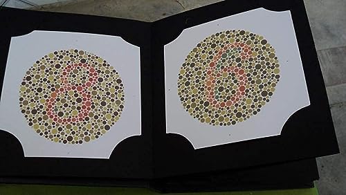 Image of Ishihara eye test chart book 38 plates for color deficeiency || adults and professionals color vision book || eye test book (ishihara book with eye vision chart & near vision book)