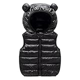 ❆ Ärmellose Daunenjacke Feature: Baby Kapuzen Weste dehnbar und körperbetont; Ärmellos, geben Sie den Kindern mehr Bewegungsfreiheit, lassen Sie sie spielen, laufen und Spaß haben!
