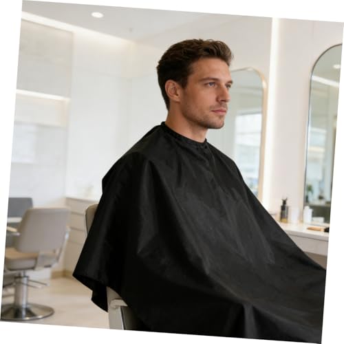 Capa para corte de cabello satinada 120x150cm miniatura 4
