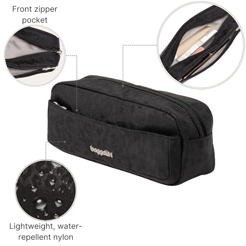 Baggallini Unisex's Long Pocket Cosmetic-Lightweight 7.8”x 3.1”x2.1 Bag-Travel Essentials Makeup Organizer3
