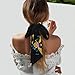 YSBYEIU Cute Virgin Islands Flag Head Scarfs Hair Neck Scarves For Women Purse Bag Scarf For Hats Handbag Headscarf Fashion
