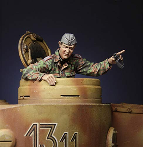 Figura de resina kit modelo 1:35 Panzer comandante miniatura 1