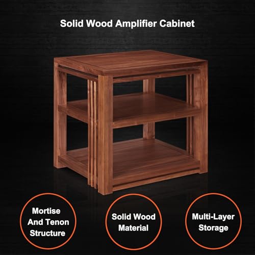 Meuble stéréo moderne support audio robuste pour lecteurs DVD et TV - 3